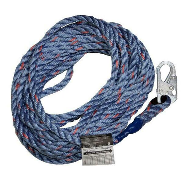 Ors Nasco 493-300L-Z7-50FTBL0.62 Polyester Lanyard with Snap- 50 ft. 493-300L-Z7/50FTBL